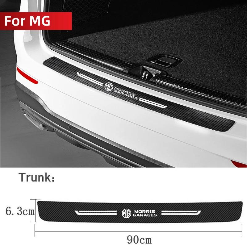 Car Door Sill Protector Stickers Rear Trunk Bumper Guard Decals for MG Logo ZS GS HS 3 5 6 7 Gundam 350 Parts ZST GT Accessories xus1