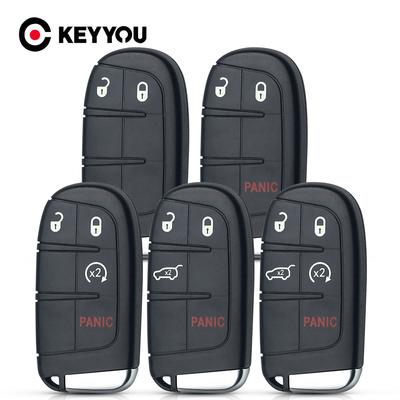 KEYYOU 2/3/4/5 Tasten Auto Smart Key Hülle Schale Für Jeep Grand Cherokee Dodge Ram 1500 Journey Charger Dart Challenger Durango