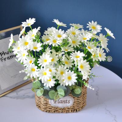 Artificial Flower Realistic Decorative Reusable Modern Table Centerpiece Chamomile Decoration Wedding Decor