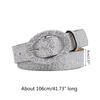 Bright Female Waist Belt Waist Chain Luxury Sweet Waist Belt Fashion Belts Full Sequins Adjustable Oval Buckle Belt