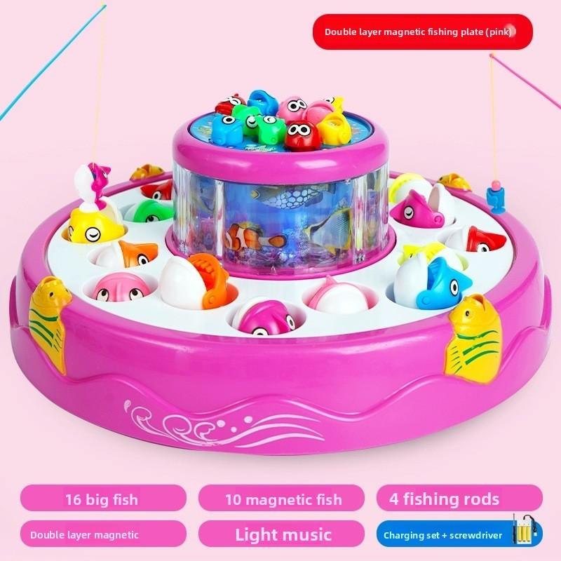 Magnetic Fishing Toy For Kids With Music And Battery Power Educational Toy For Early Learning