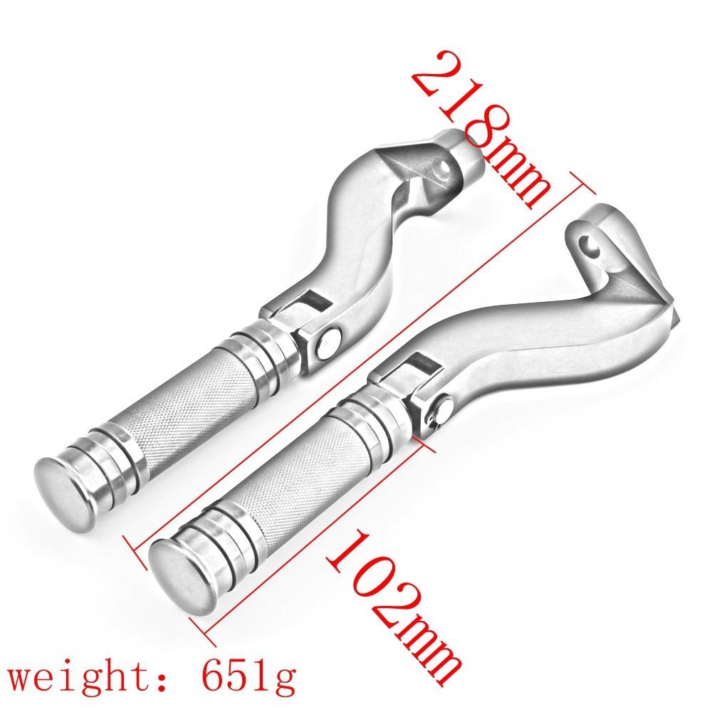 Durable Black Rear Passenger Footpeg Bracket For Harley Davidson Motorcycles