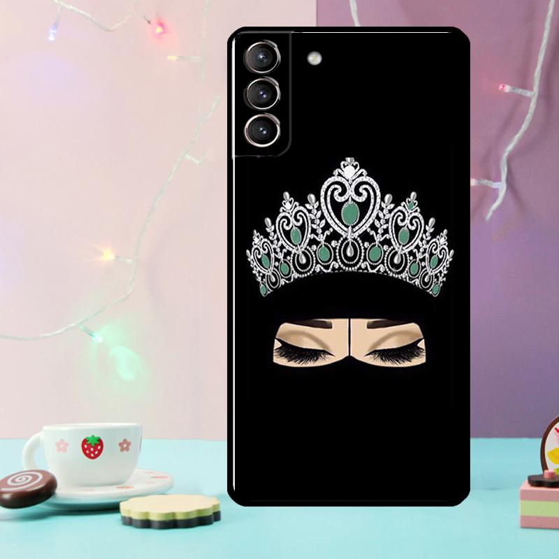 Islamic Arabic Hijab Girl Phone Case For Samsung Galaxy S24 S25 Ultra S21 S22 S23 Ultra S9 S10 S20 Plus S25 FE Cover