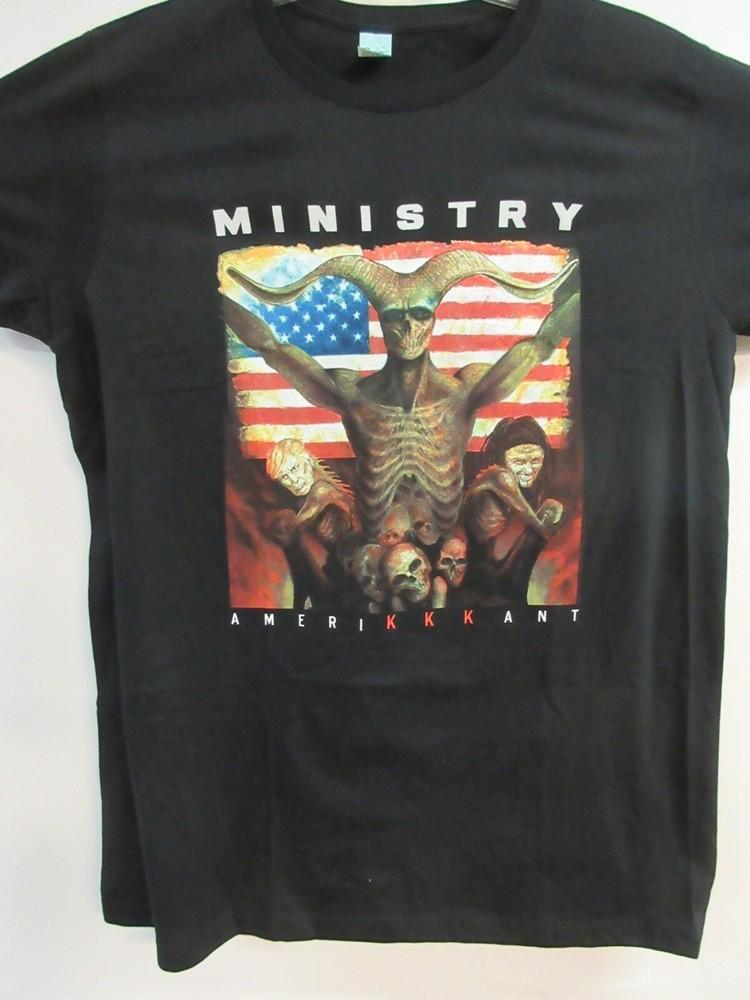 Vintage Ministry Band Amerikkkant Black Shirt Unisex Concert S to 5XL MQ306 Unisex T-Shirt XXL