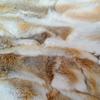 Leather Rabbit Skin Fur Throw Patchwork Blanket Warm Soft Furry Area Rug for Living Room Decor