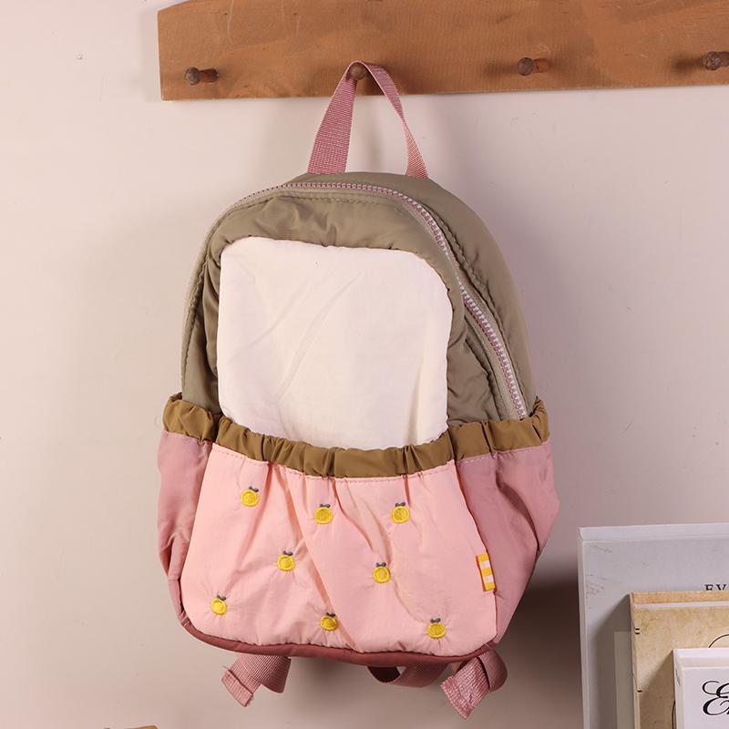 Embroidery Children'S School Bag Fashionable Cute Lightweight Kindergarten Trendy Backpack Luggage Bag