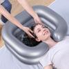 Portable Inflatable Shampoo Basin Bowl Hair Washing for Bedridden Disabled Injured Hair Wash Tub for Dreadlocks and At Home Sink
