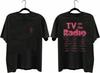 T-shirt z reprintem koszulki z trasy TV On The Radio 2025 unisex S-5XL