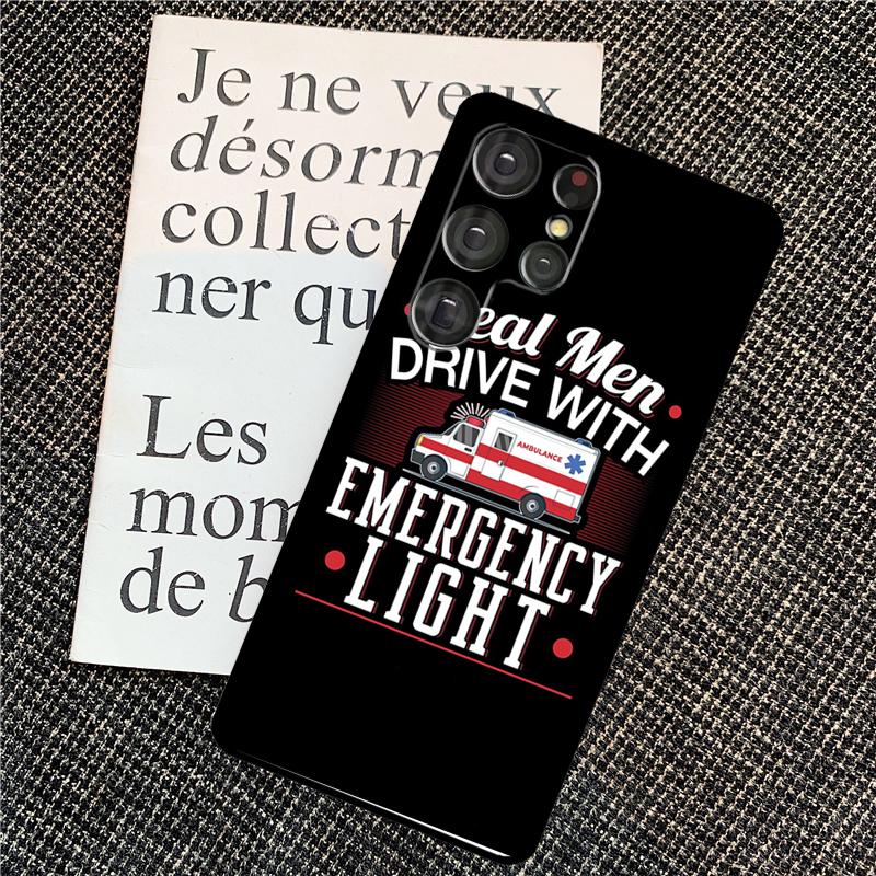 Ambulance Car Case For Samsung Galaxy S25 Ultra S20 S21 S22 S23 S24 Ultra S9 S10 Plus S25 FE Back Cover