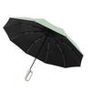 Ring Buckle Automatic Vinyl Sunscreen Umbrella Oversized Men's Umbrella Weather and Rain Folding Parasol Women's High Value