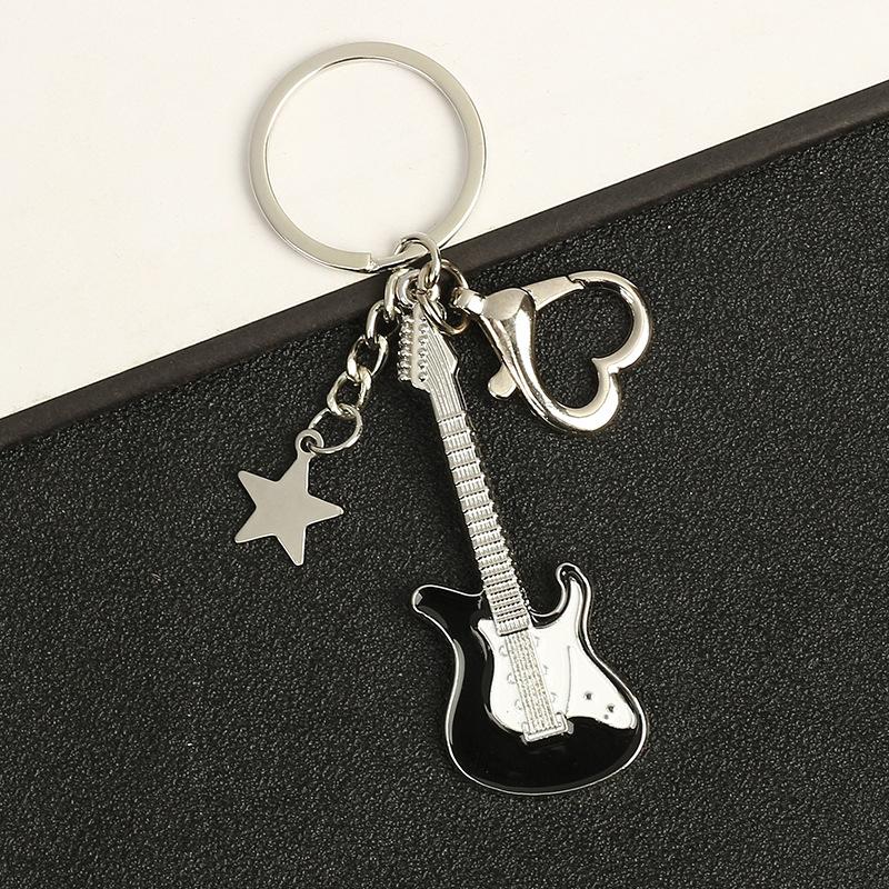 Cartoon Cat And Fish Keychains Polished Stainless Steel Animal Cat Pendant Children's Funny Keychains