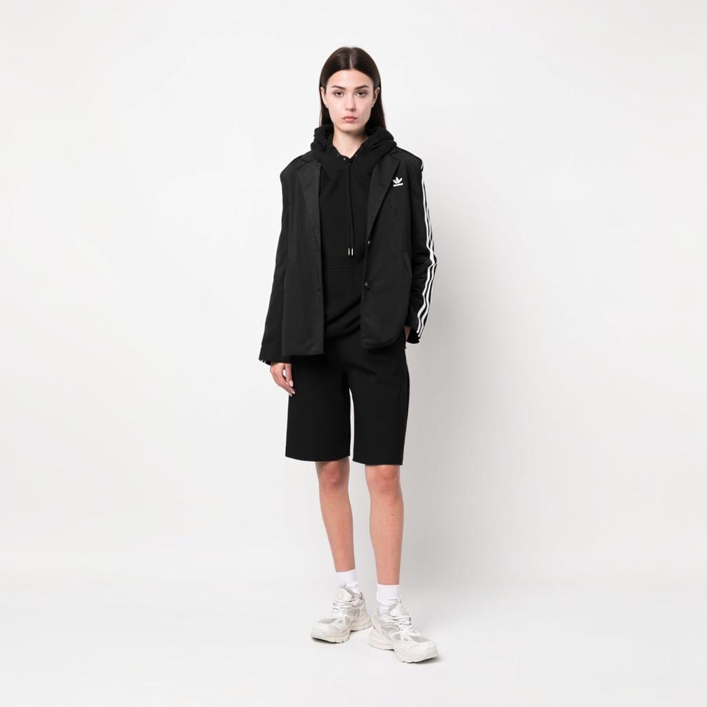 Women's Adidas Logo-embroidered Striped Blazer