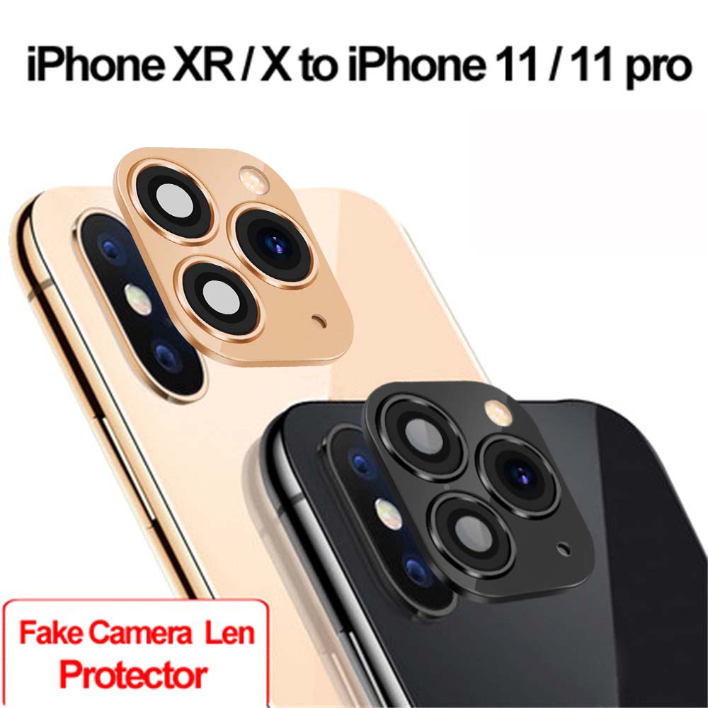 Falsches Kameraobjektiv-Aufkleber Zweite Wahl Für iPhone Handy Upgrade Displayschutzfolie für iPhone X / XS Max Wechsel zu iPhone 11 pro Max