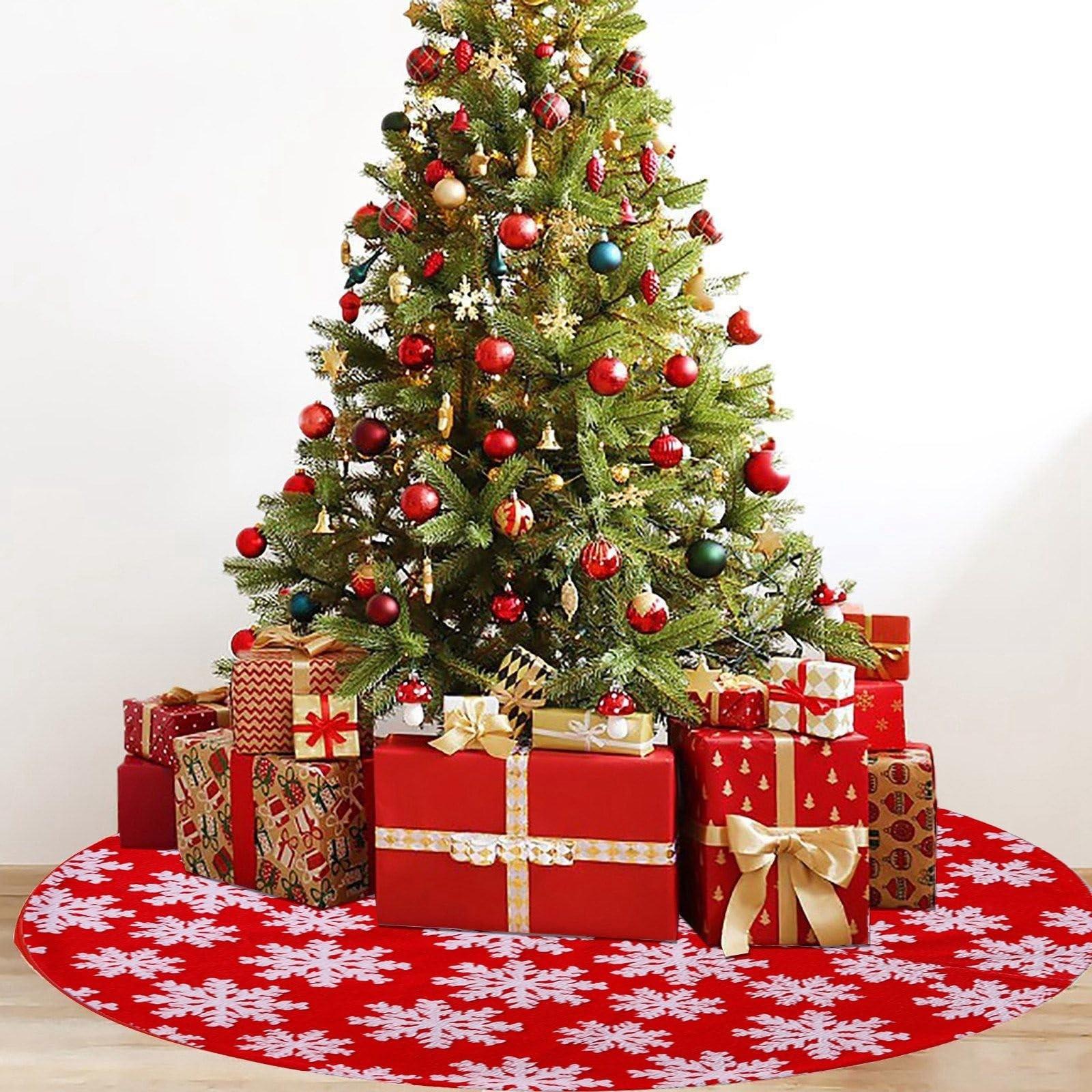 

Юбка для елки, украшения для елки, елочное украшение 120 см One Size красный