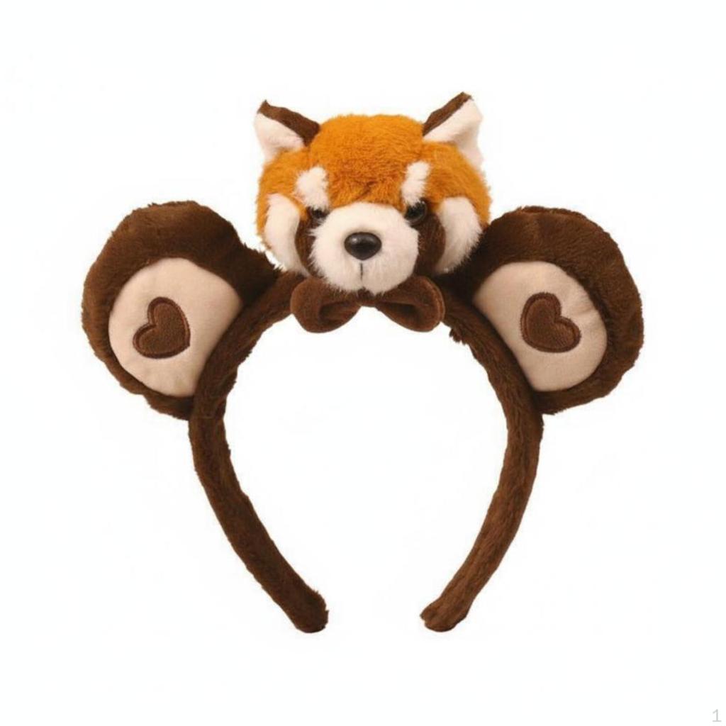 Cute Raccoon Headband, Plush Hair Accessories, Women Girls Party other Ears