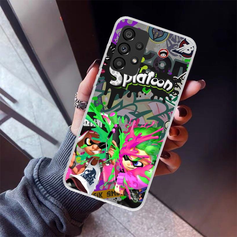 

Game S-Splatoons Phone Case For Samsung Galaxy A12 A52S A42 A32 A22 A51 A50 Note 20 Ultra 10 S10 Plus A71 A70 A31 A30 A10S Galax Samsung A51 4G