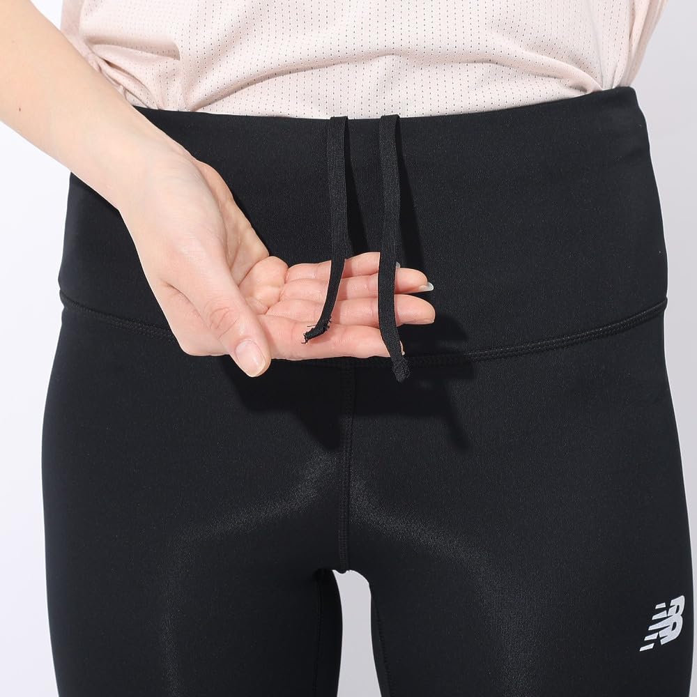 New Balance 5K Tights BK L Leggings, Dry, Quick-Drying (WP33202), Women's, (Black),