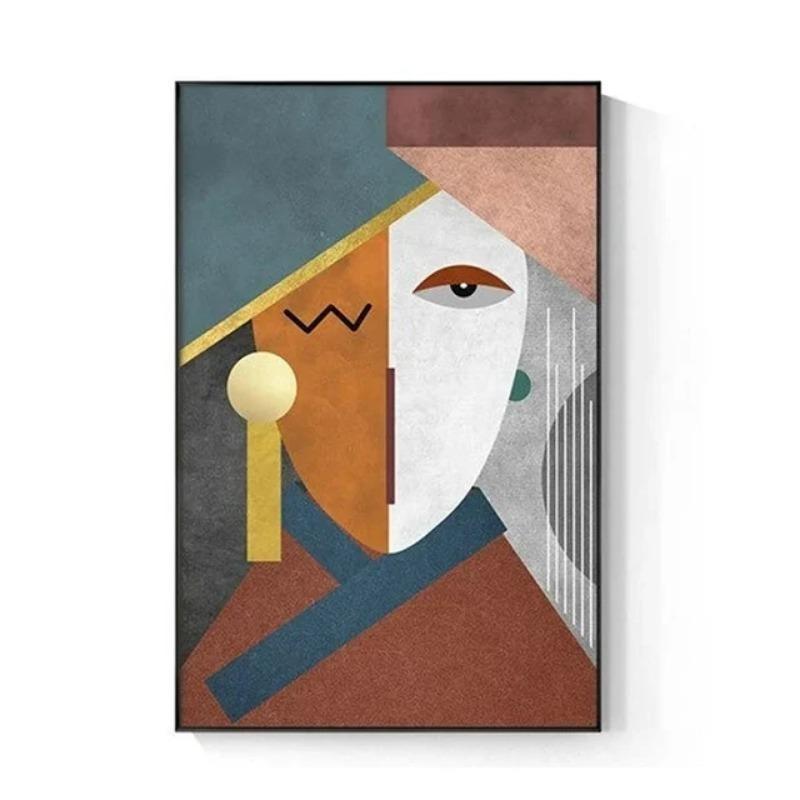 Severský Abstraktní Figura Geometrický Morandi Nástěnné Umění Plátno Obrazy Plakátové Tisky Estetický Moderní Obývací Pokoj Ložnice Domácí Dekorace