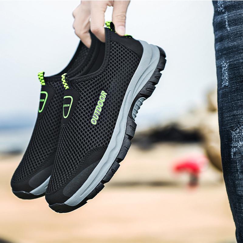 Mesh Men Casual Shoes Summer Outdoor Water Sneakers Men Trainers Non-slip Climbing Hiking Shoes Breathable Men's Treking Shoes