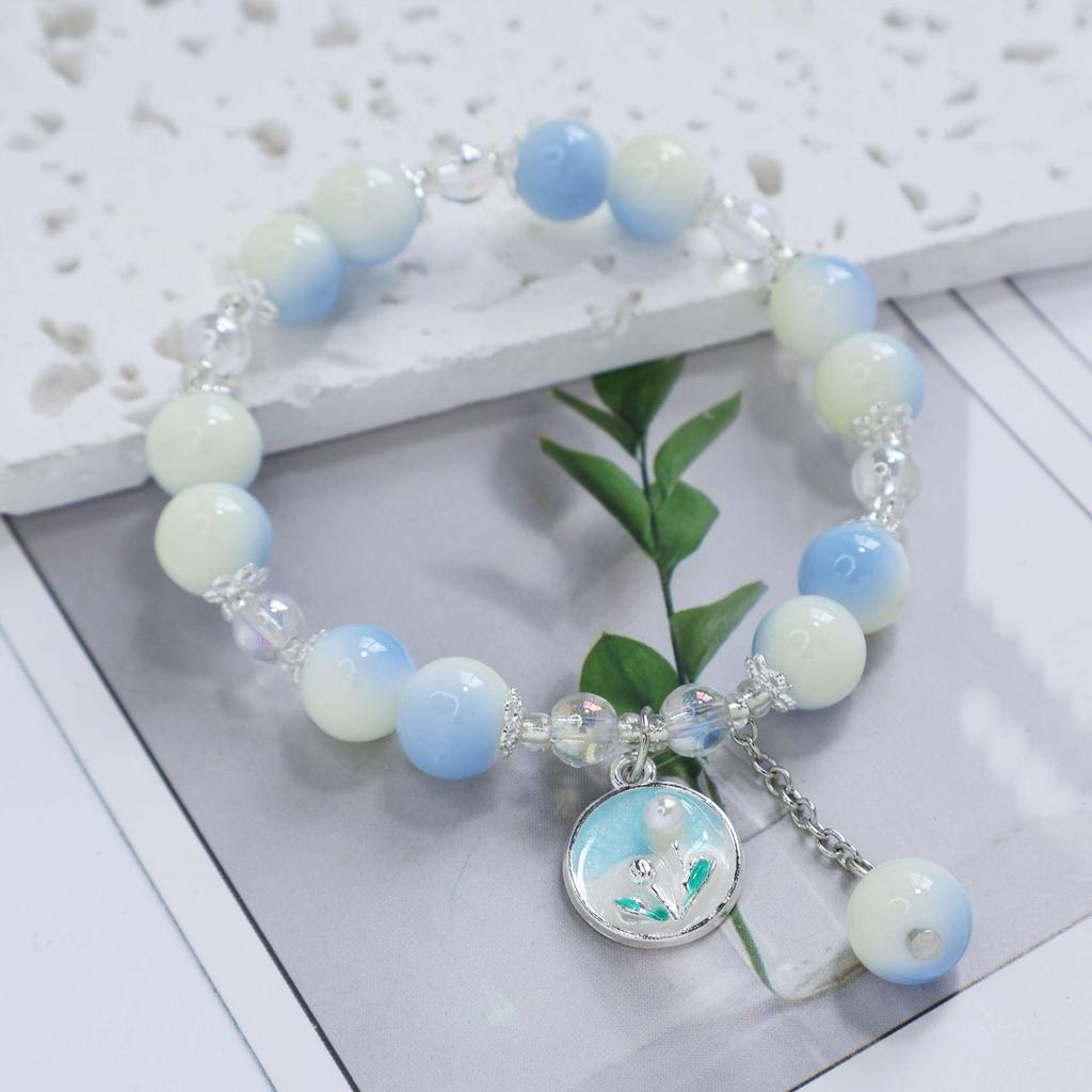 Mori Style Mermaid Crystal Bracelet – Versatile Niche Design for Women, Ideal for Students and Best Friends
