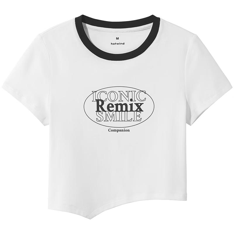 

Hotwind Women s Asymmetrical Hem Print T-shirt XL