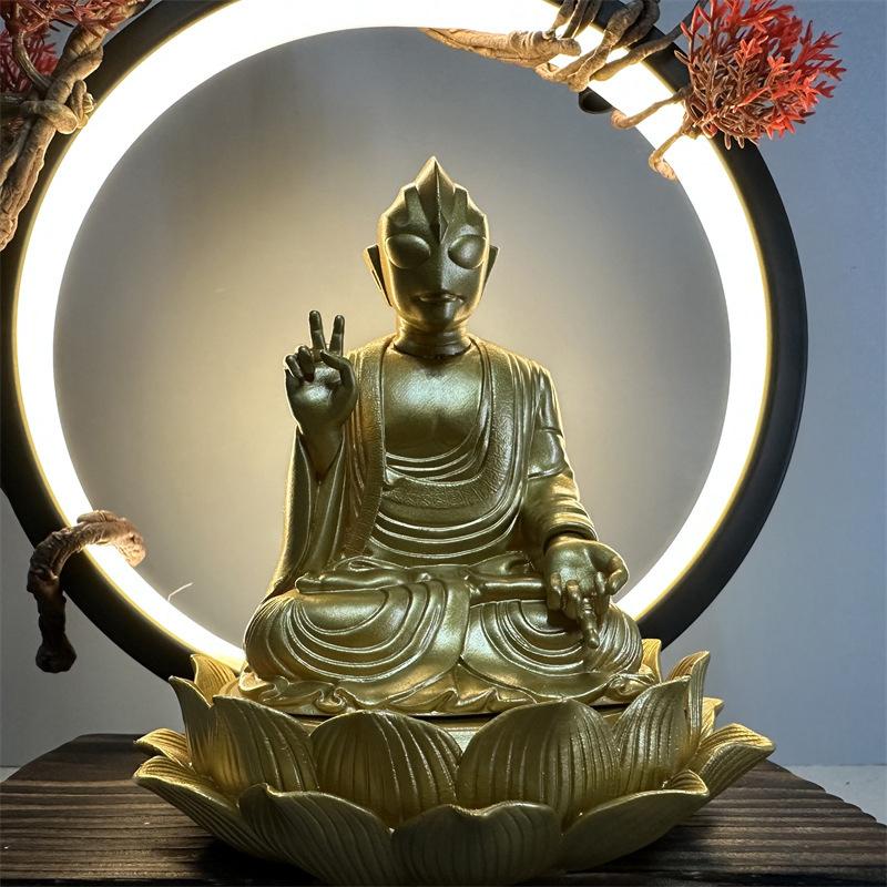 Budda Siakjamuni Budda Pozycja Siedząca I Ao Współczucie Z Lotosową Podstawą Figurka Anime Ozdoby Samochodowe