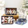 5 Stück/4 Stück Weihnachtsmann Anhänger Set Farbkarton geeignet für Weihnachtsbaum Anhänger Dekoration, Party um Gästen ein kleines Geschenk zu senden