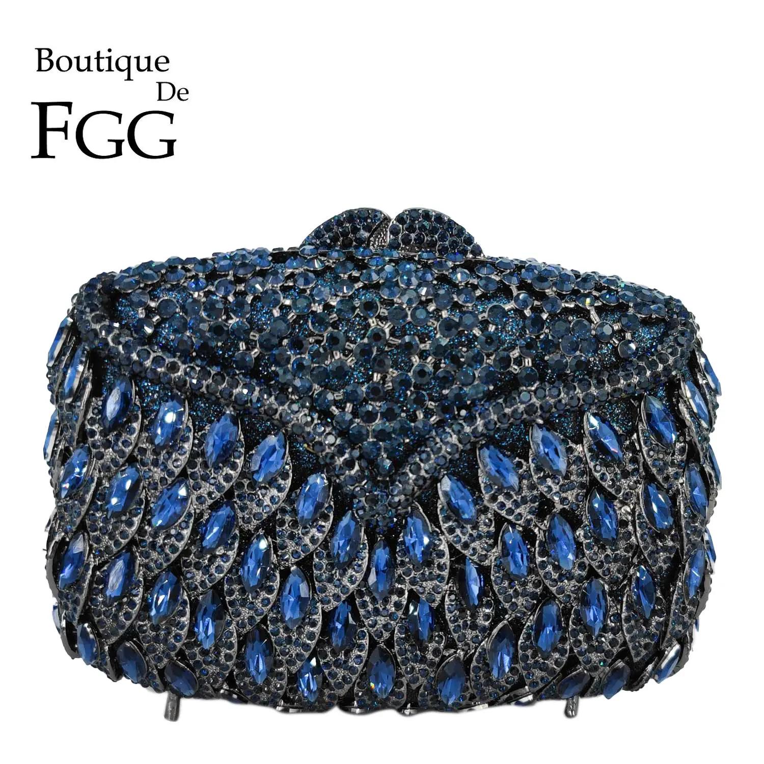 

Boutique De FGG Bling Luxury Wine Red Women Crystal Clutch Bags Wedding Party Rhinestone Purses and Handbags Bolsos Para Mujer Mini Size