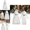Stupendo Set Costume Cosplay di Gandalf per Halloween con Mantello e Tuniche Unisex