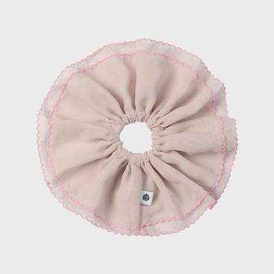 Eireve PICOT CHIFFON FRILL SCRUNCHIE (PINK)