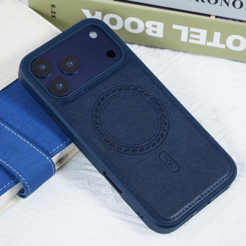 

Compatible iPhone 17 Pro Max MagSafe Wireless Charging Drop-Proof Protective Case iPhone 12/12 Pro темно-синий