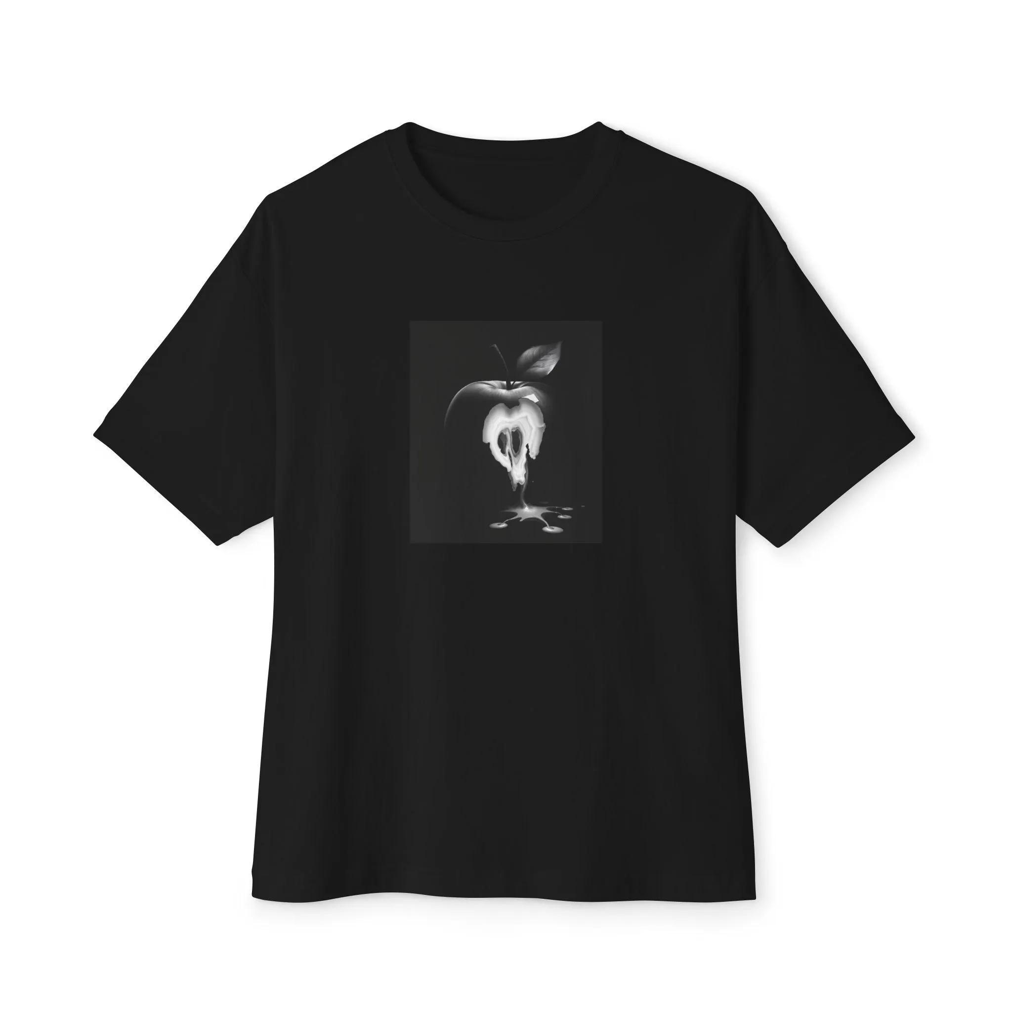 HOT SALE Monochrome Rotting Apple Unisex Tee Impressively Beautiful Unisex Tee Unique Oversized Shirt Gothic Rotting Graphic Tee 4XL
