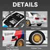 1:24 M3 M4 I5M60 Car Model Toy Diecast Metal Wheel Steering Pull Back Exquisite Interior Retro Vehicles Holiday Celebration