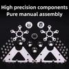 Fingertip Gyro Wheel Creative Metal Ornament Adult Stress Relief Fidget Toy Advanced Mechanical Desktop Pendant Gift for Men