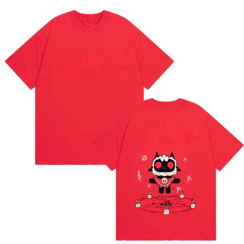 Hot Game Cult of The Lamb Graphic T Shirt Unisex Women Harajuku ONeck pure Cotton Tshirts Summer Cute Casual Clothing Tshirt