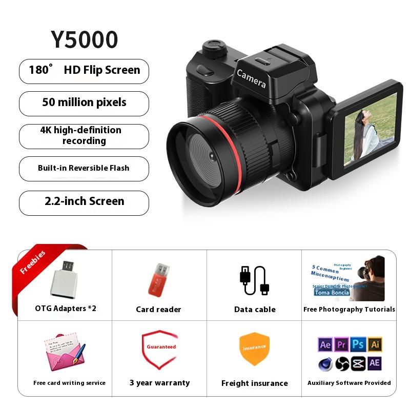 Student High Definition Digital Camera Retro Ccd Campus Entry Level Travel Vlog Card Microsingle Reverse