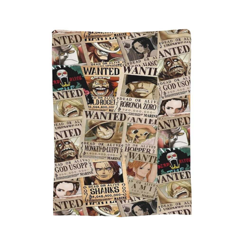 Japanese Anime Blanket Fleece Spring Autumn Luffy Anime Multifunction Lightweight Thin Throw Blanket for Bed Travel Bedspreads