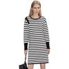ELLE Striped Off-Shoulder Dress With Long Sleeves Women dresses EL35321