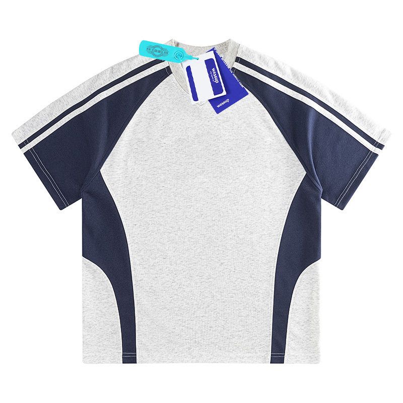 Wassup American-Style Short-Sleeve T-Shirt for Men, 2025 New Summer Wear, High-Street Design, Loose Trendy Brand Top