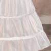 Girls Adjustable Tulle Underskirt Crinoline For Bridal Dresses 60cm Length Steel Frame Support Lightweight