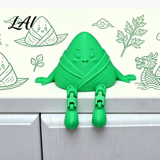 Kawaii Festival Decoration 3D Printed Zongzi Fidget Toy Cute Dragon Boat Dumpling Figurine Squeeze Stress Ball Alternative Relief Desk Decor
