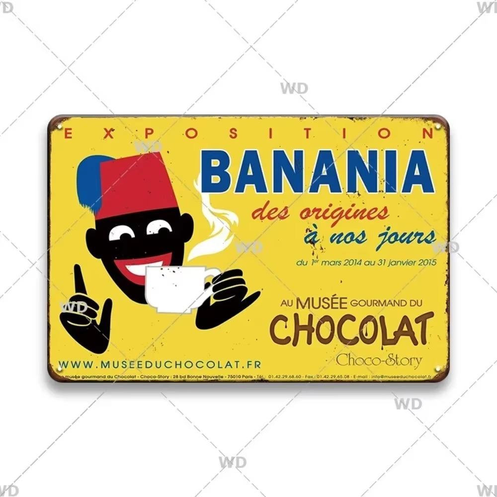 Chocolat Hot Drink Metal Poster Vintage Art Plate Signs Wall Deco Tin Sign Print Plaques Exquisite Crafts Decor Piece