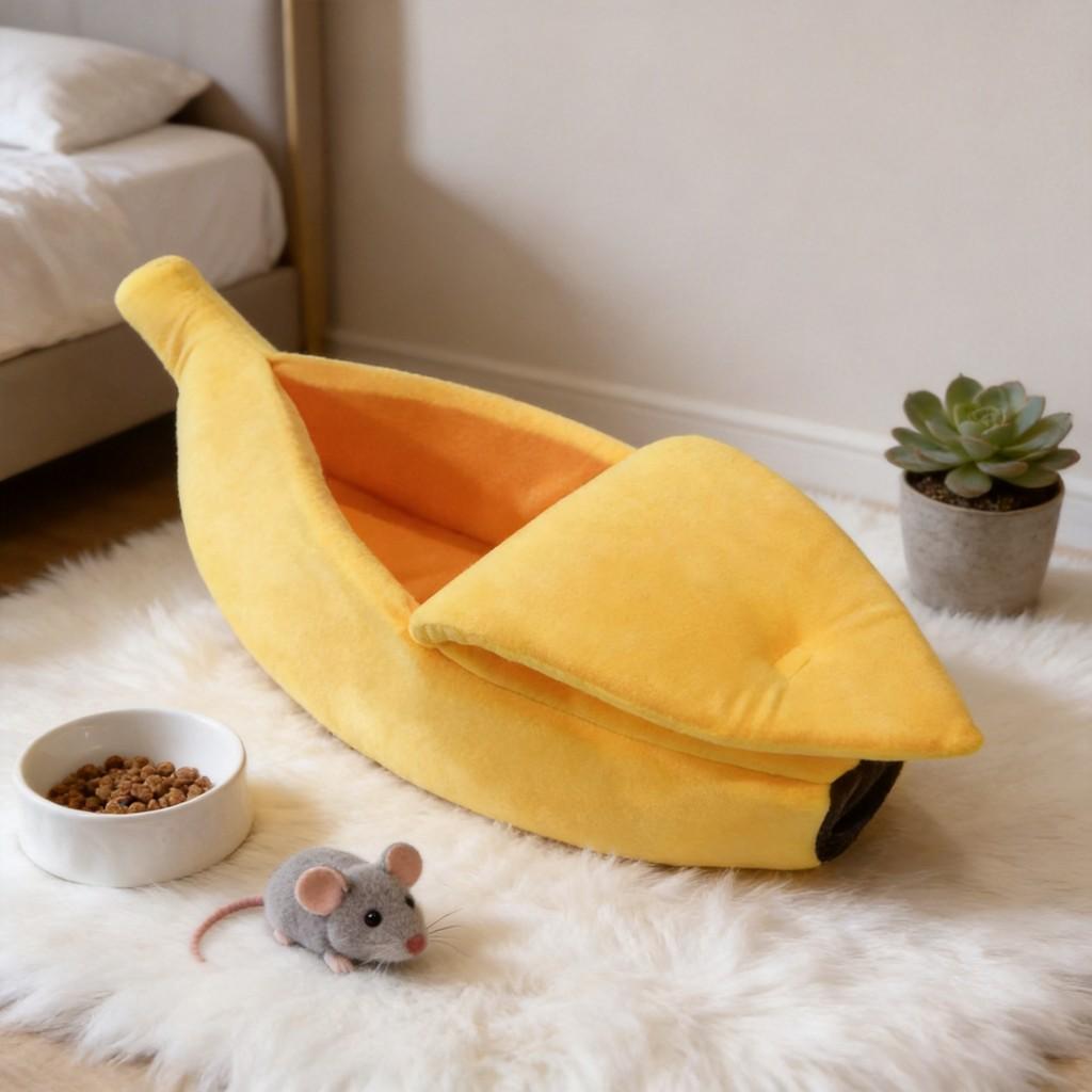 Pet Cozy Bed For Cats And Small Dogs Soft Fabric Warm Sleeping Nest For Home Use
