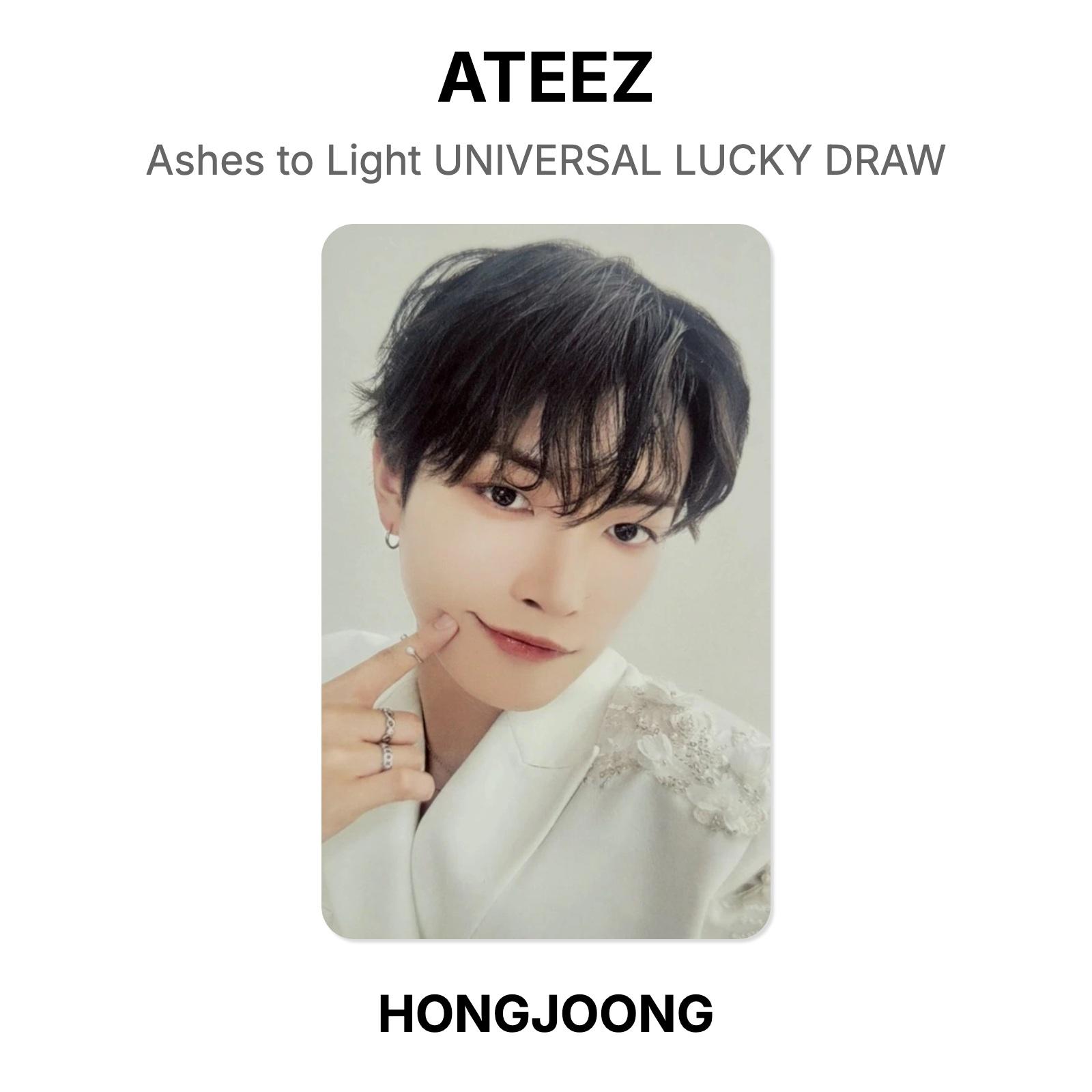 ATEEZ Ashes to Light UNIVERSAL LUCKY DRAW Official Photocard HONGJOONG