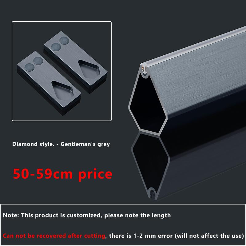 Wardrobe Hanging Rod Single Pole Wardrobe Horizontal Rod Cabinet Hanging Rod Clothes Airing Rod Non-slip Mute Set Of Fixed Seat