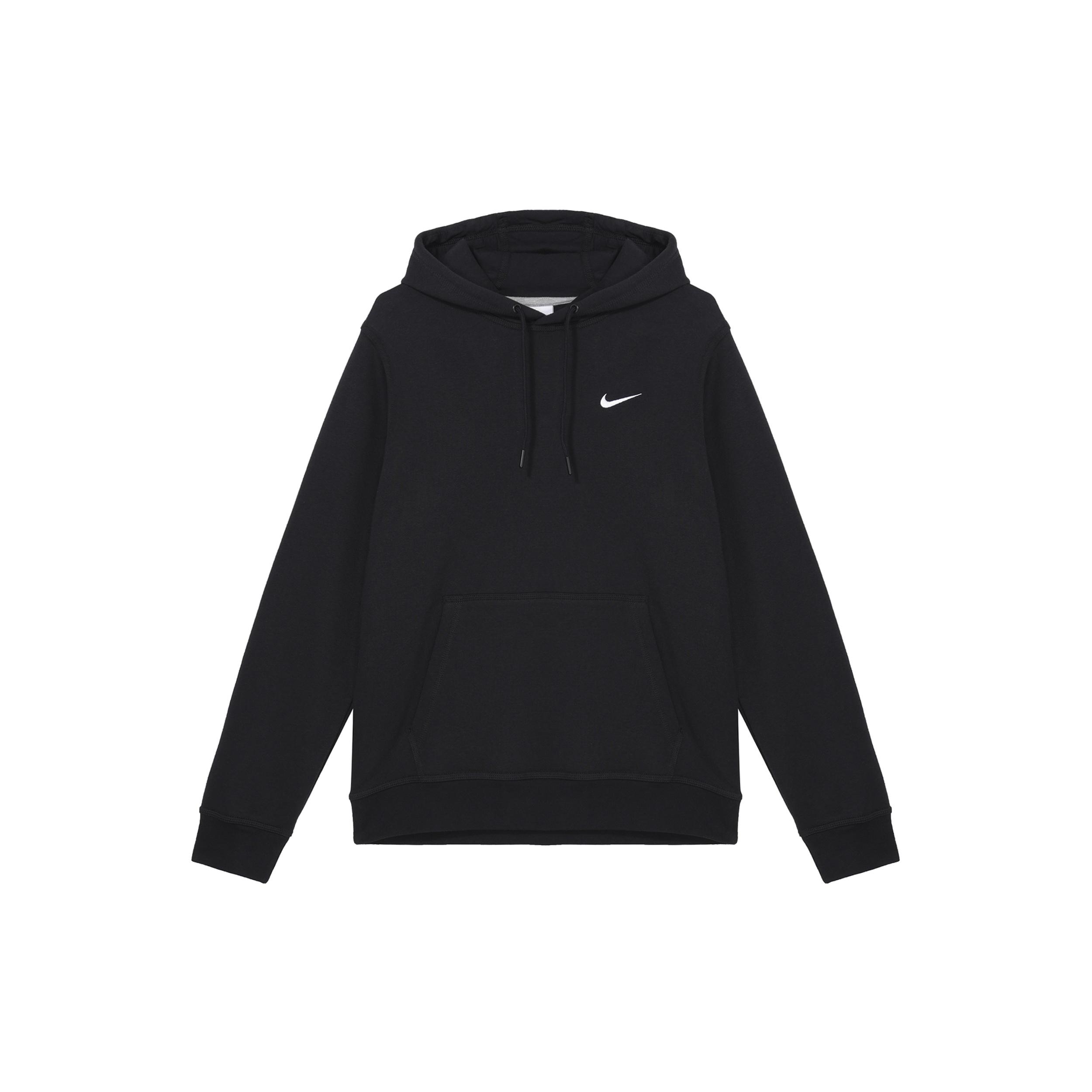 Nike Club Swoosh Hoodie Black Men s 916271-010 L