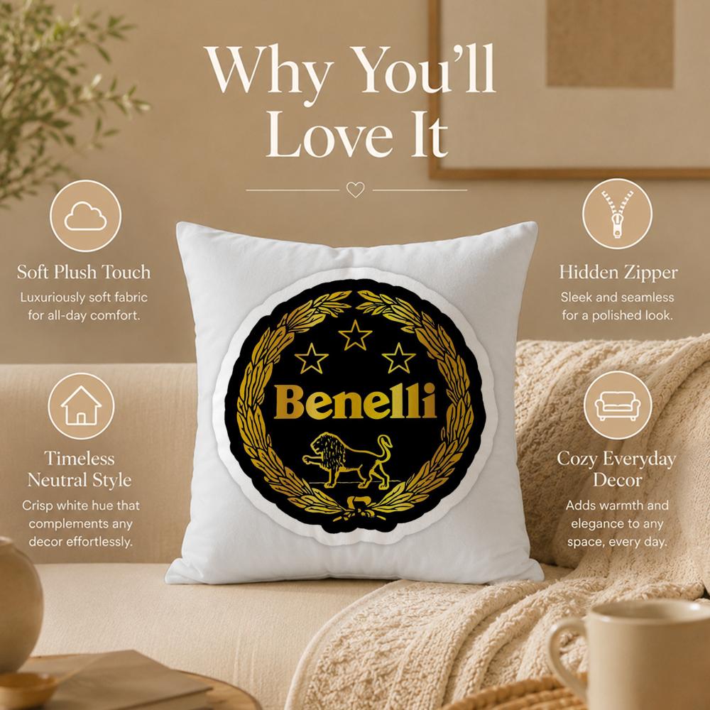 Brand B-BenelliS Cushion Cover Double-Sided Printed Pillow Cover Hypoallergenic Dust-Mite Proof