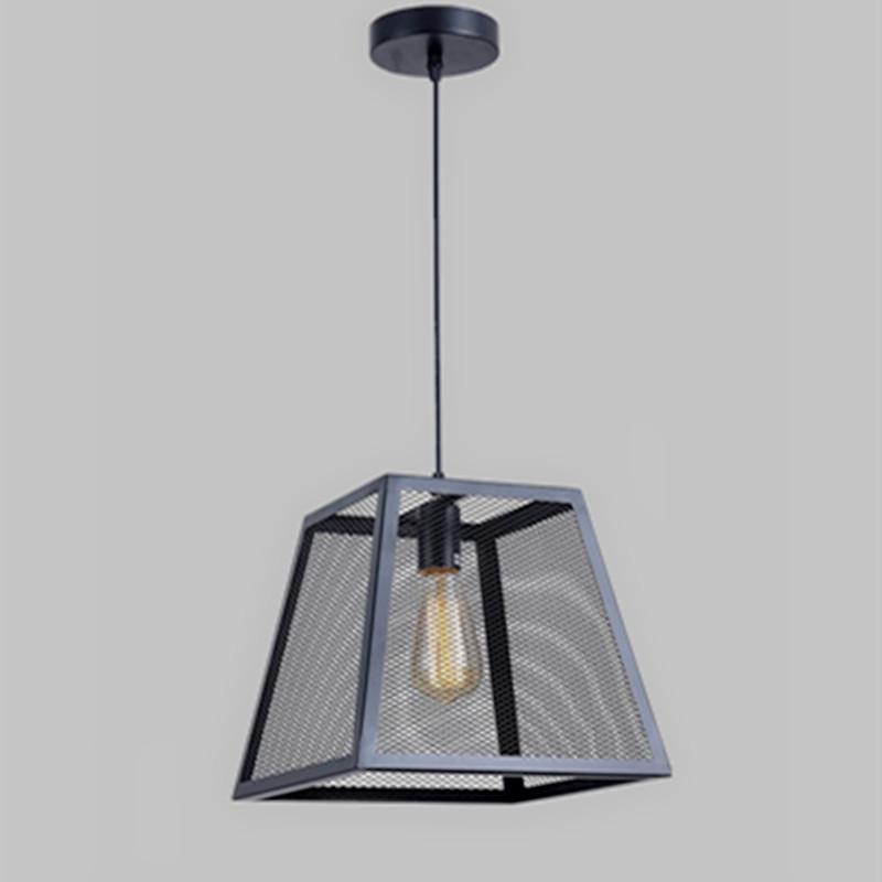 Retro Industrial Pendant Light: American Country Style Wrought Iron Small Lamp for Bars & Cafes Without Light Source