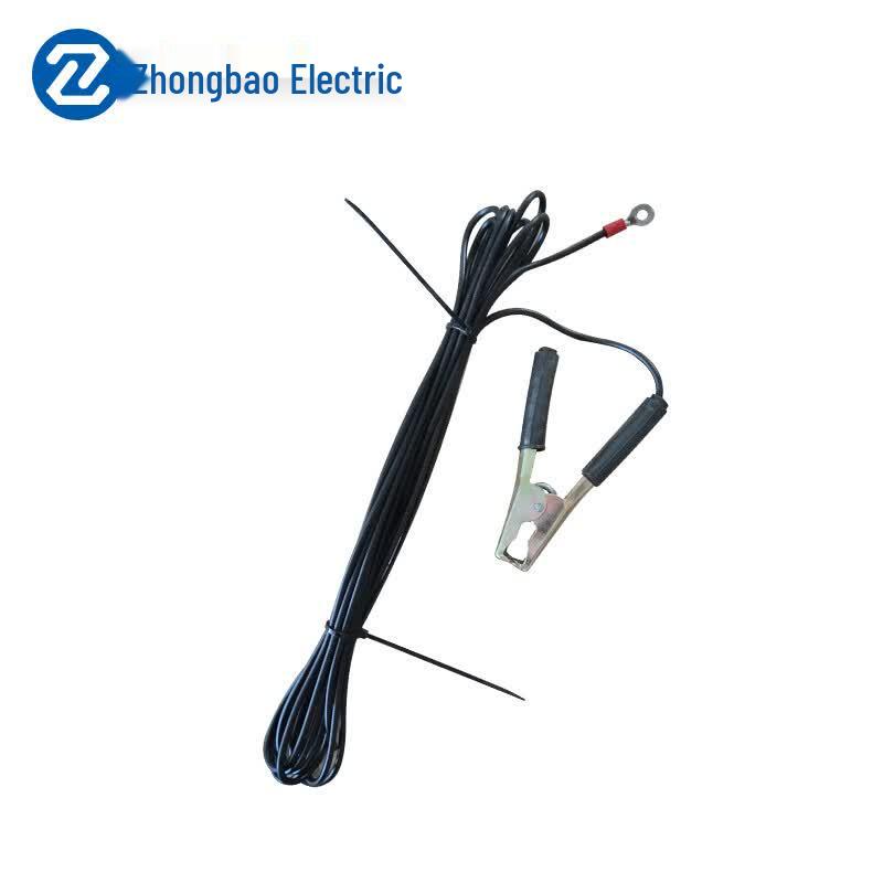 Telescopic High Voltage Discharge Rod with Grounding Clamp