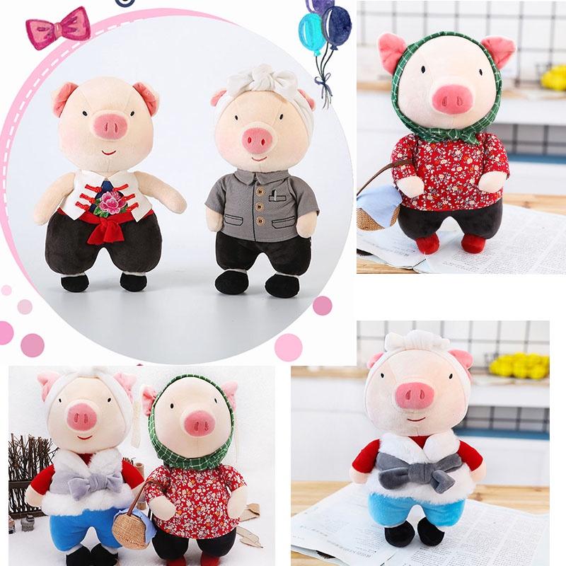 Cute Plush Toy Couple Pig Dolls, Soft Stuffed Animal Dolls, Perfect Gift For Boyfriend 15cm, 50cm, 28cm